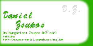 daniel zsupos business card